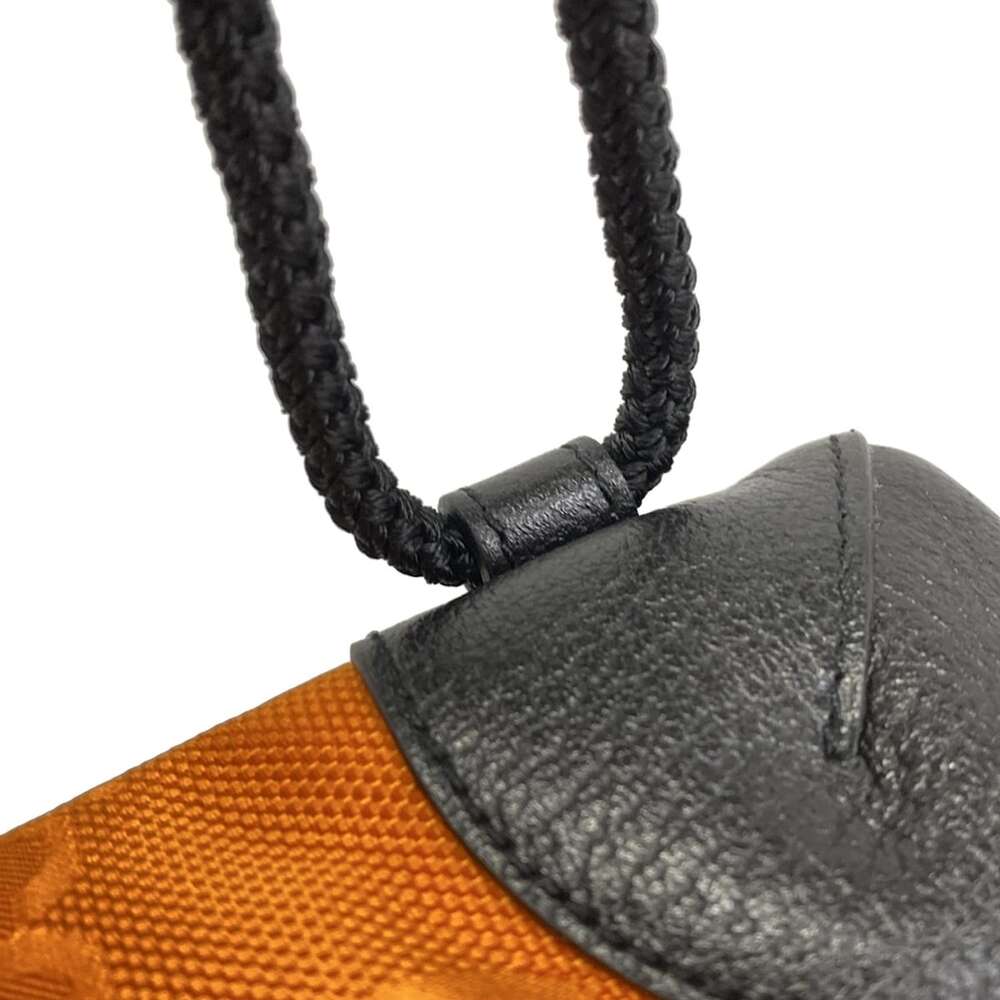 Gucci Off the Grit Backpack Daypack Backpack 643887 Orange Black Nylon Leather - Picture 11 of 15